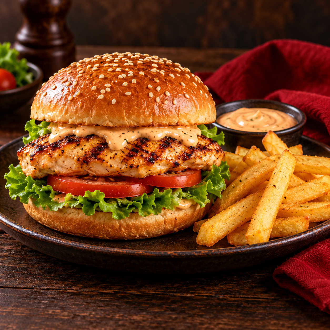 Hambúrguer de frango